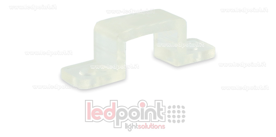Clip de montage en silicone pour ruban LED IP6x 12x4mm