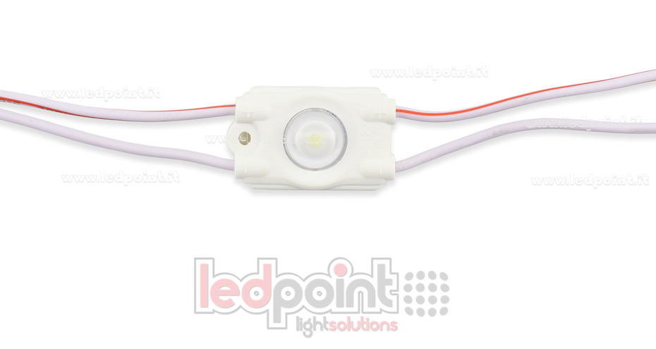 Module led 2835, 0,36W 12V, blanc froid 6000-6500K, IP65 avec lentille 160° Module led 2835, 0,36W 12V, blanc froid 6000-6500K, IP65 avec lentille 160°