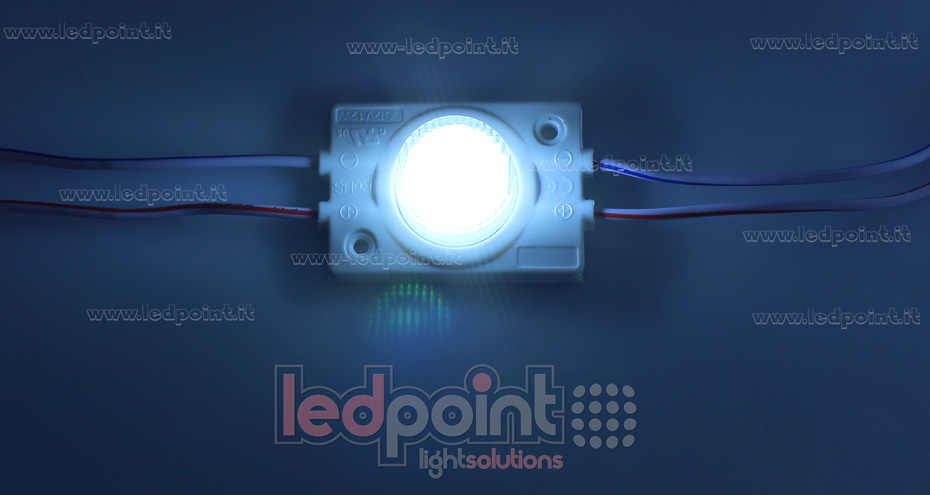 Module led 3030, 1,2W 12V, blanc froid 7000-8000K, IP65 avec lentille 13°*42° Module led 3030, 1,2W 12V, blanc froid 7000-8000K, IP65 avec lentille 13°*42°