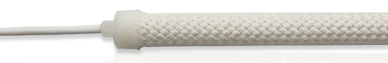 Embout transparent pour Led Neon Flex 15mm rond avec trou pour sortie de câble