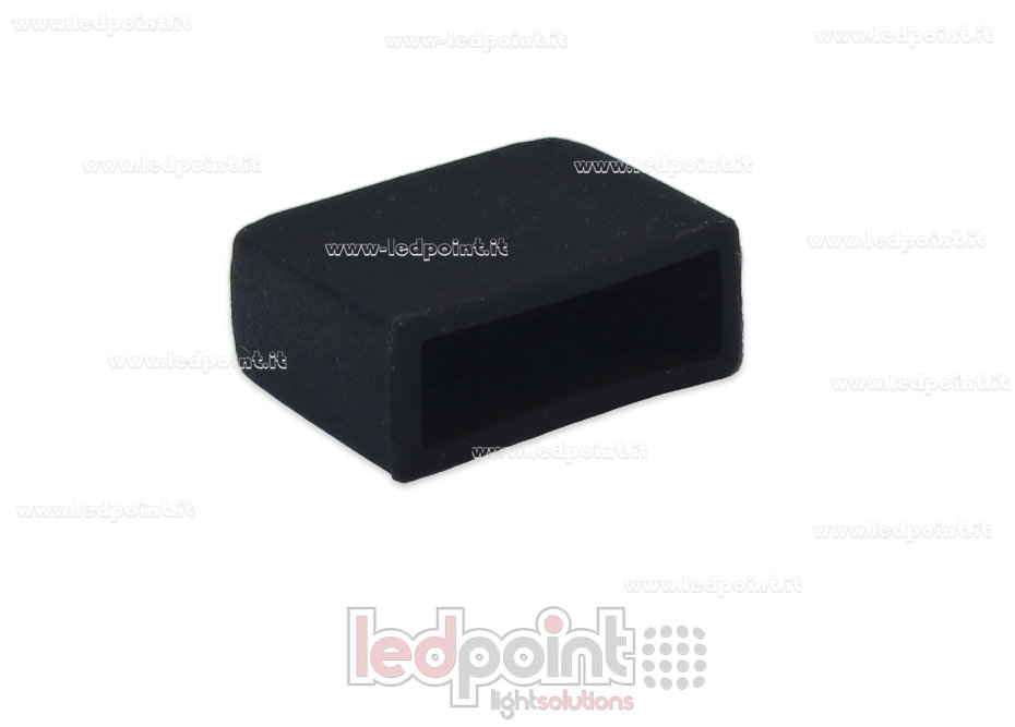 Embout terminal noir pour Led Neon Flex 6mm