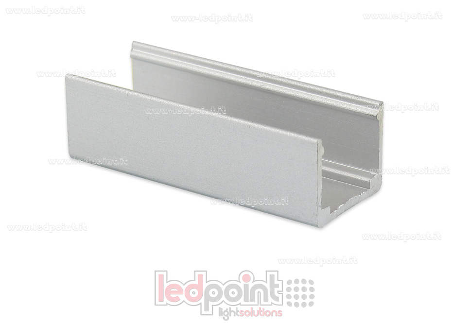 Clip de fixation en aluminium, 5cm, pour Led Neon Flex 12x12mm