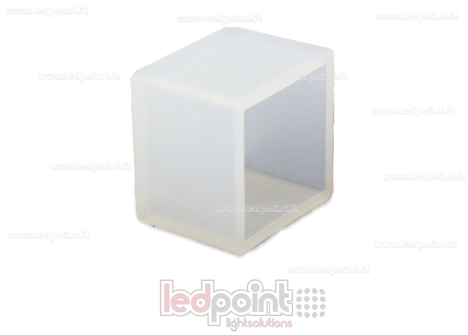 Embout terminal pour Led Neon Flex 12x12mm Embout terminal pour Led Neon Flex 12x12mm