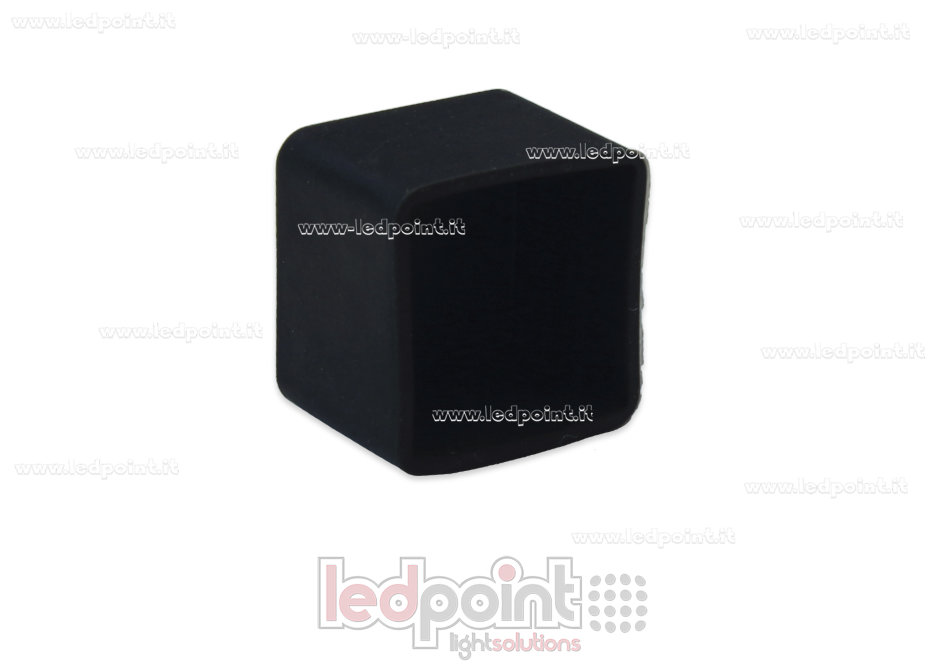 Embout terminal noir pour Led Neon Flex 12x12mm Embout terminal noir pour Led Neon Flex 12x12mm