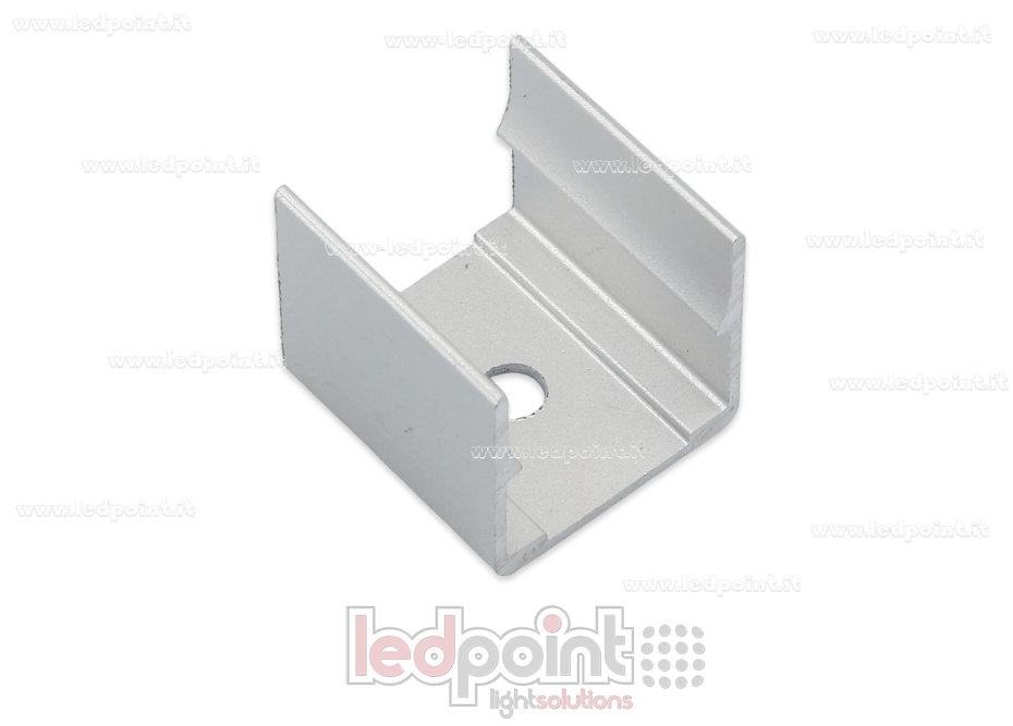 Clip de fixation en aluminium pour Led Neon Flex 16x16mm Clip de fixation en aluminium pour Led Neon Flex 16x16mm