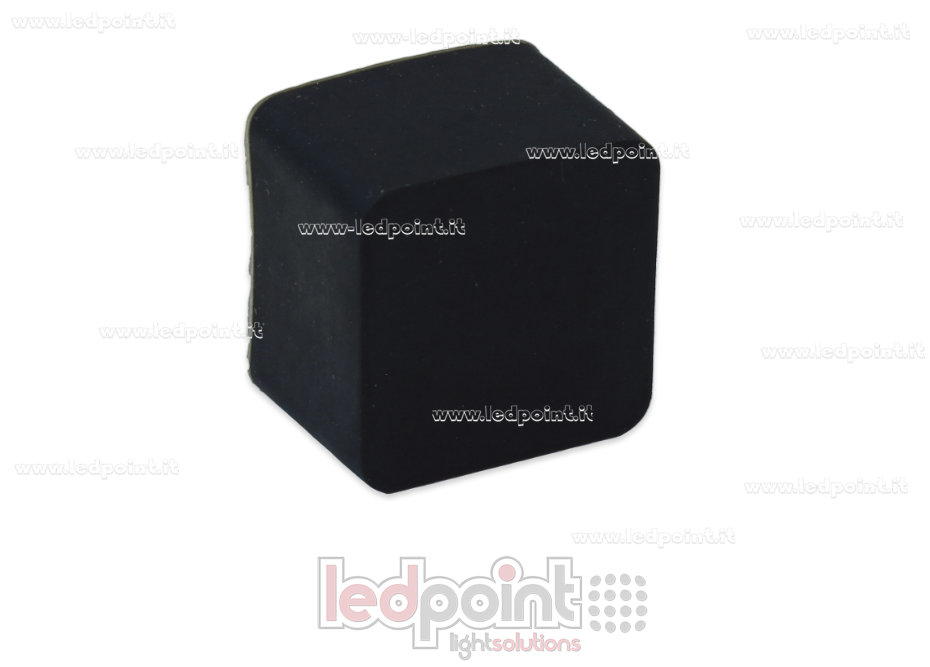 Embout terminal noir pour Led Neon Flex 16x16mm
