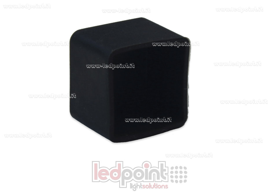 Embout terminal noir pour Led Neon Flex 16x16mm