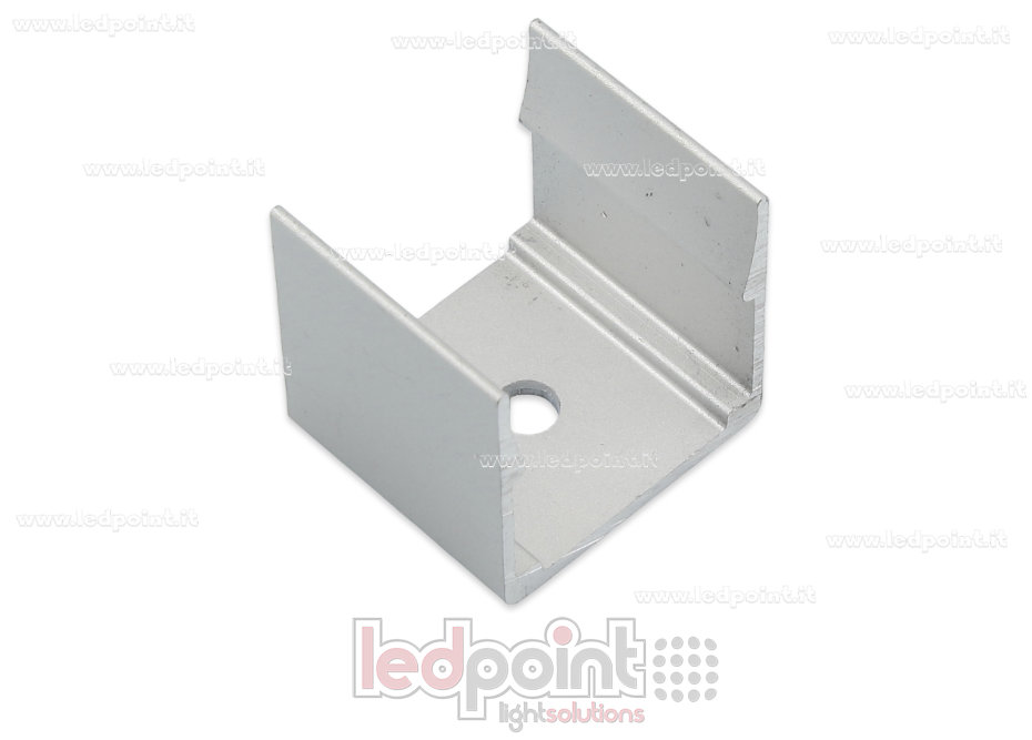 Clip de fixation en aluminium pour Led Neon Flex 20x20mm Clip de fixation en aluminium pour Led Neon Flex 20x20mm