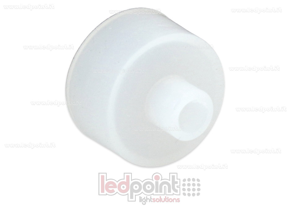 Embout terminal avec sortie frontale du câble d'alimentation pour Led Neon Flex Ø20mm Embout terminal avec sortie frontale du câble d'alimentation pour Led Neon Flex Ø20mm