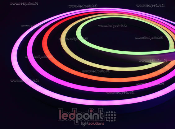 Led Neon Flex 5050 24V IP67 RGB 56led/m
