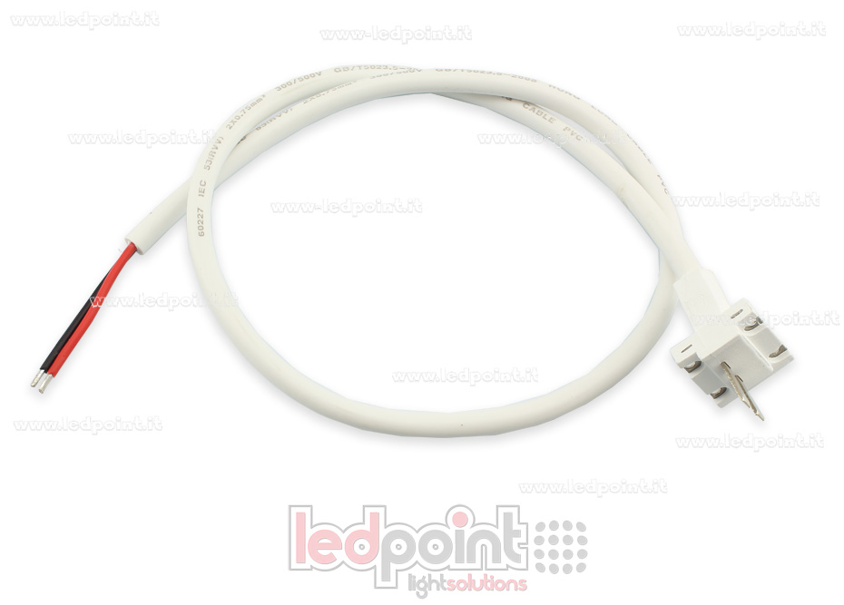 Kit connecteur 0,6m pour Led Neon Flex 11mm Kit connecteur 0,6m pour Led Neon Flex 11mm