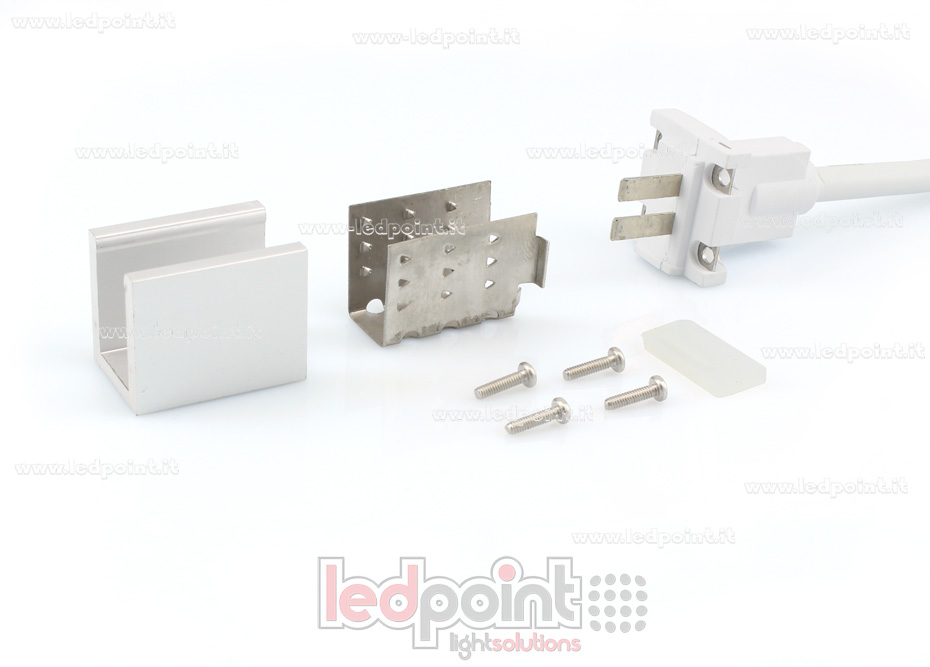 Kit connecteur 0,6m pour Led Neon Flex 11mm Kit connecteur 0,6m pour Led Neon Flex 11mm