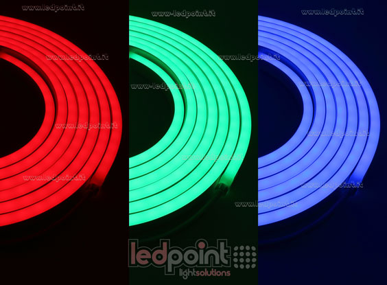 Led Neon Flex 5050 24V IP67 RGB 60led/m