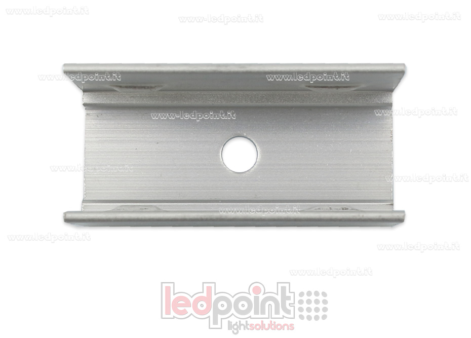 Clip de fixation en aluminium, 3cm, pour Led Neon Flex 11x20mm