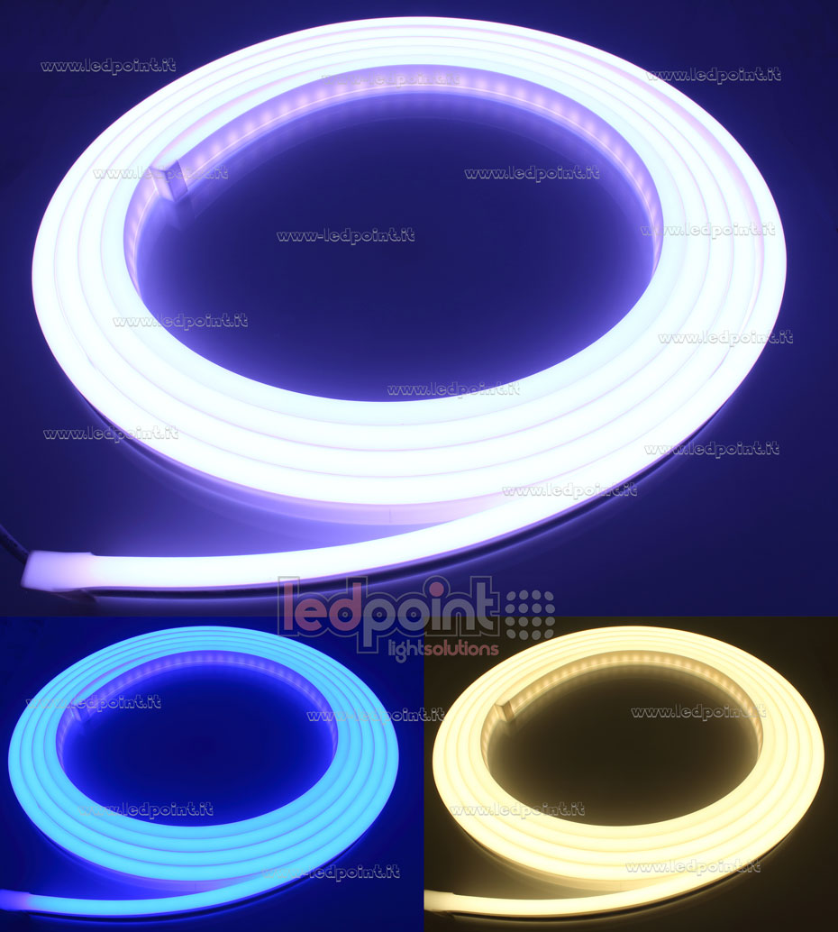 Led Neon Flex 5050 24V IP67 RGB+3000K 70led/m