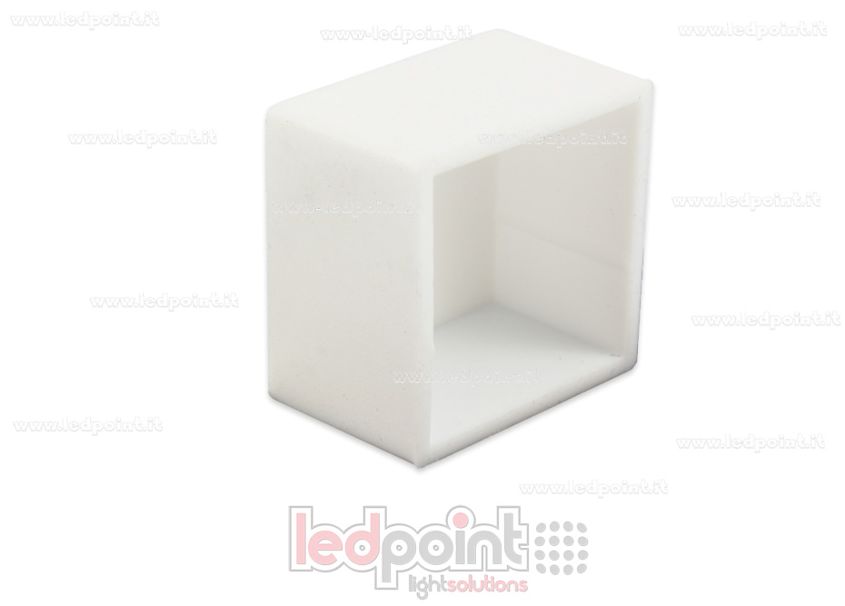 Embout blanc pour Led Neon Flex 16mm
