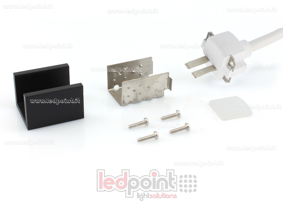 Kit connecteur 0,6m pour Led Neon Flex 17mm Kit connecteur 0,6m pour Led Neon Flex 17mm