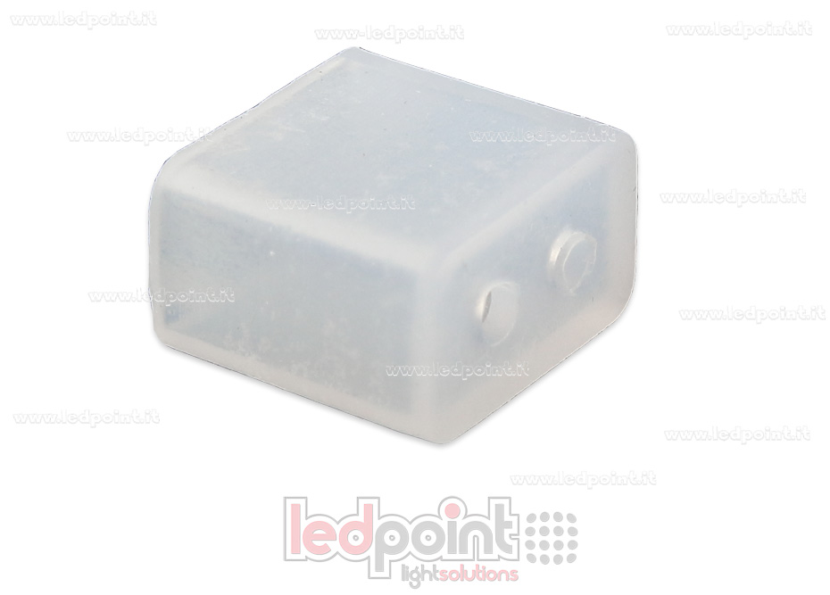 Embout terminal avec passe-câble pour Led Neon Flex 3mm