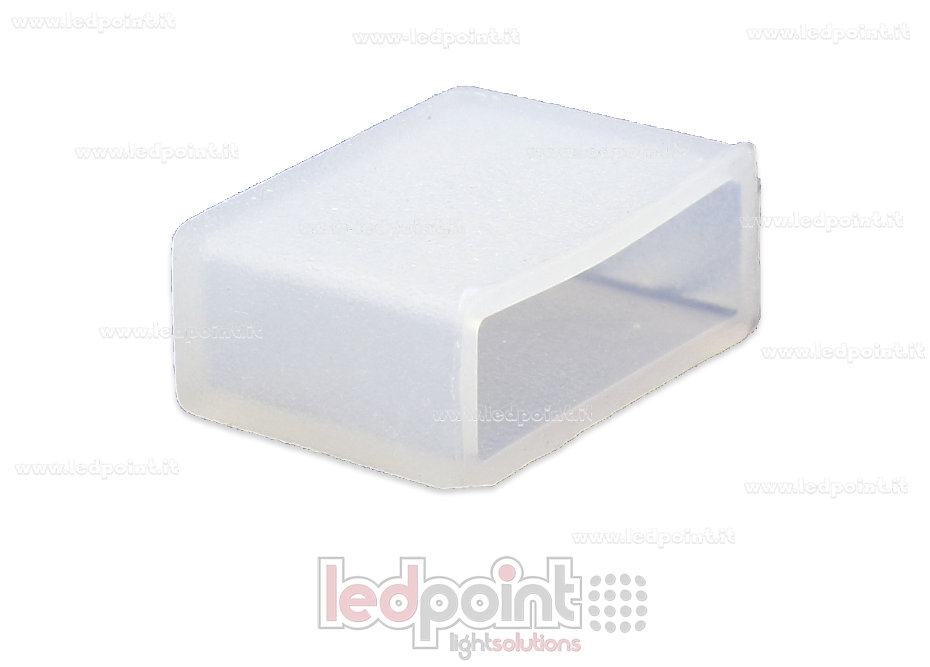 Embout terminal avec passe-câble pour Led Neon Flex 6mm