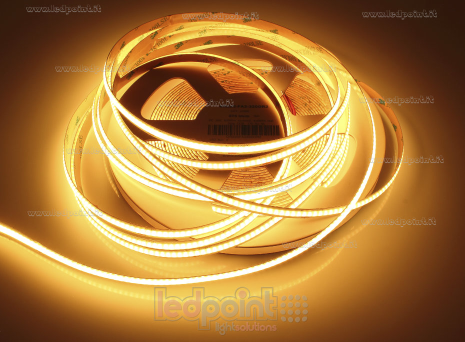 Ruban led COB 24V IP20 2200-2400K 320led/m