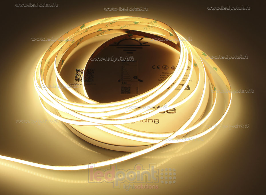 Ruban led COB 24V IP20 2700K 320led/m