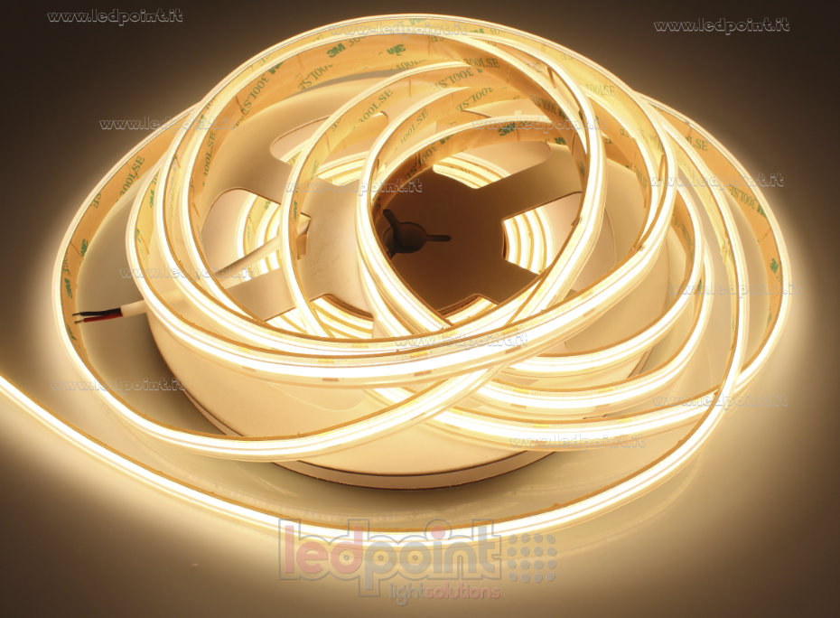 Ruban led COB 12V IP65 3000K 480led/m