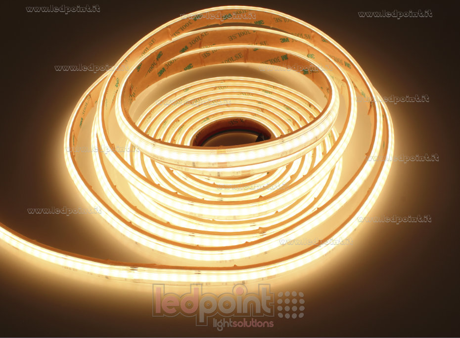 Ruban led COB 24V IP65 RGB+3000K 392+392led/m