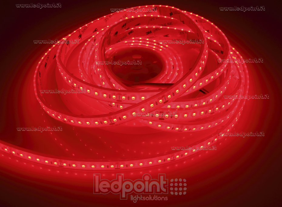 Ruban led 2835 24V IP67 620-625nm 120led/m