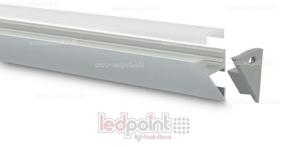 Profilé en aluminium pour rubans led PR-WALL2323