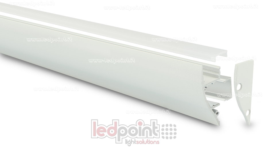 Profilé en aluminium pour rubans led PR-WALL4418