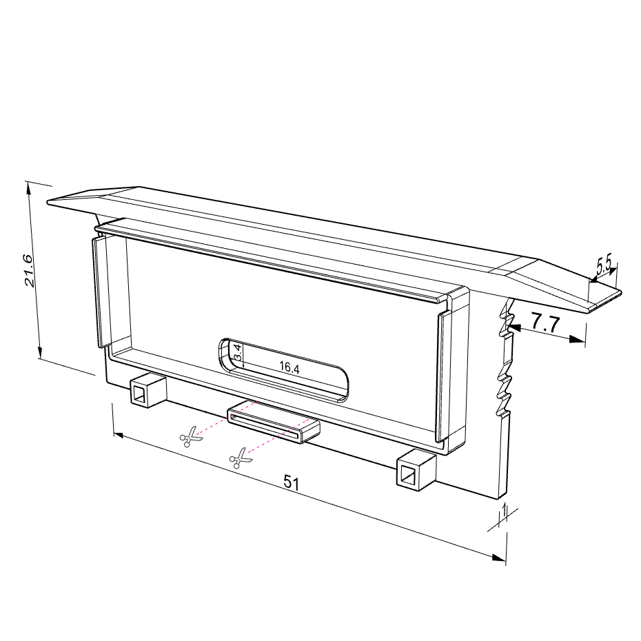 Embout pour profilé pour rubans led Embout pour profilé pour rubans led