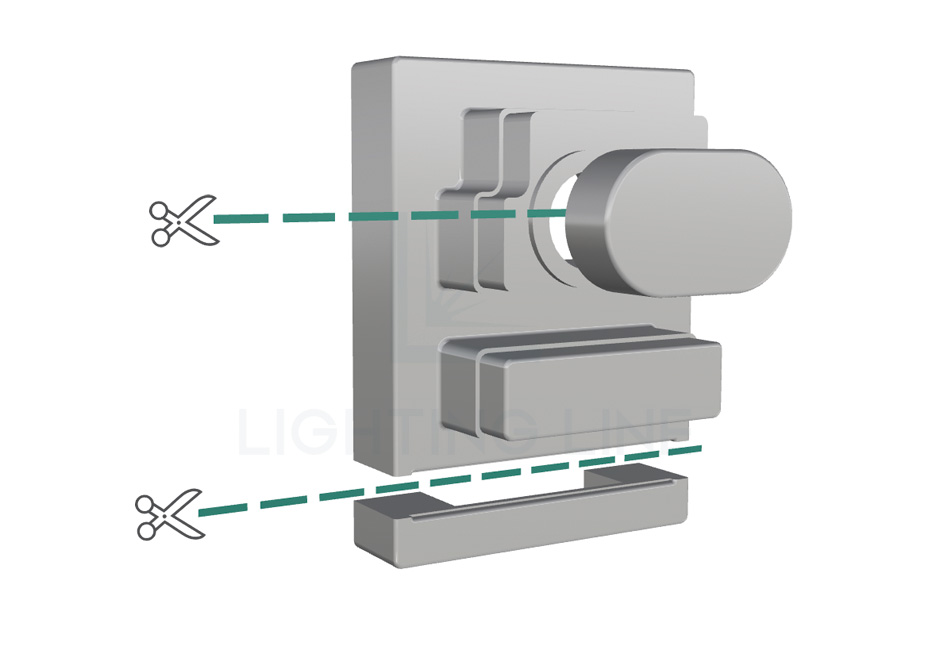 Embout pour profilé pour rubans led Embout pour profilé pour rubans led