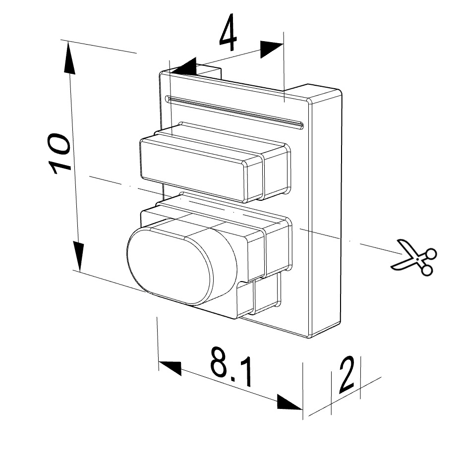 Embout pour profilé pour rubans led Embout pour profilé pour rubans led