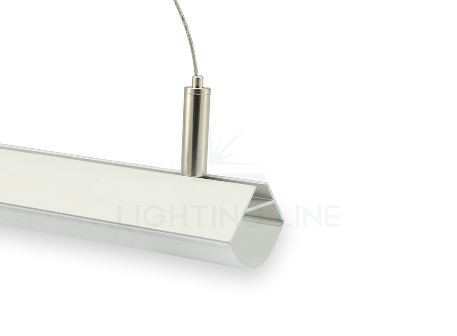 Accessoires de montage pour profilés en suspension, réglage en partie basse, 1 câble, longueur 2m Accessoires de montage pour profilés en suspension, réglage en partie basse, 1 câble, longueur 2m