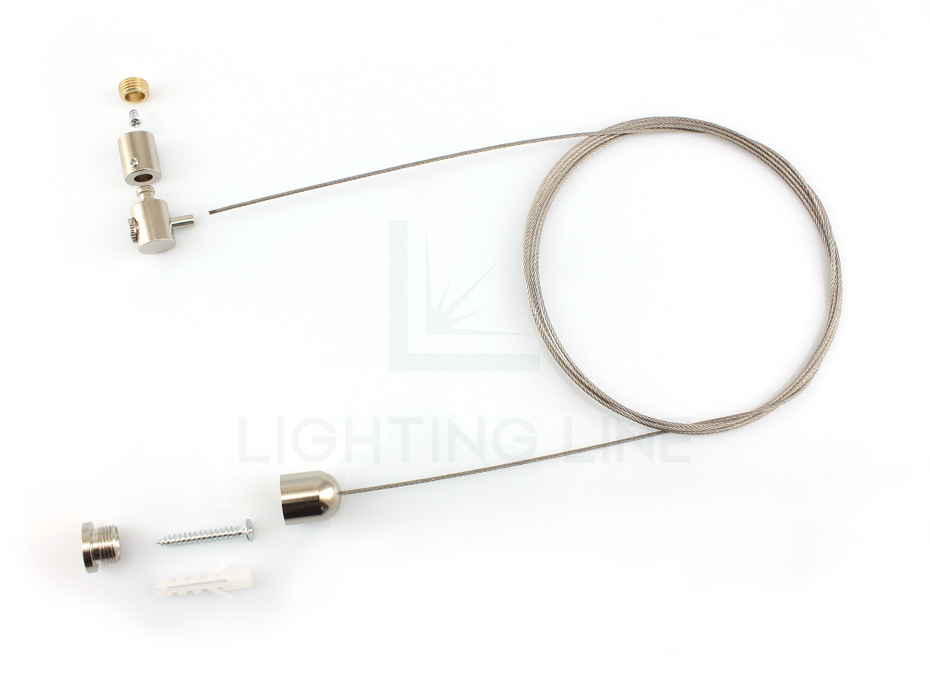Accessoires de montage pour profilé PR-NE03-17-S2 , réglage en partie basse, 1 câble, longueur 2m Accessoires de montage pour profilé PR-NE03-17-S2 , réglage en partie basse, 1 câble, longueur 2m
