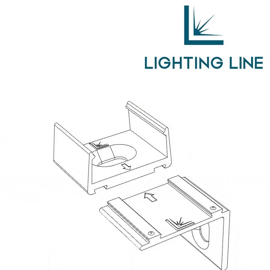 Embout pour profilé pour rubans led