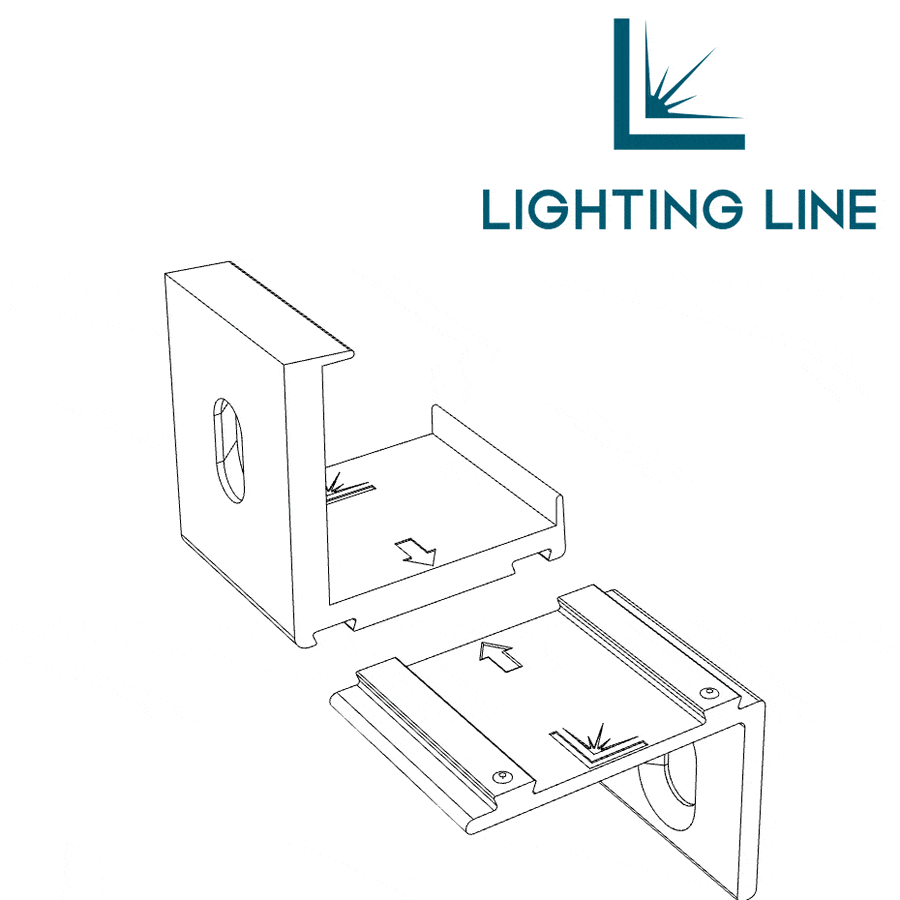 Clip de fixation en plastique pour profilé aluminium angulaire AN02-08 et AN03-08 Clip de fixation en plastique pour profilé aluminium angulaire AN02-08 et AN03-08