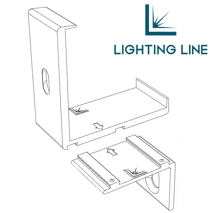 Clip de fixation en plastique pour profilé aluminium angulaire AN04-09 et AN05-09 Clip de fixation en plastique pour profilé aluminium angulaire AN04-09 et AN05-09
