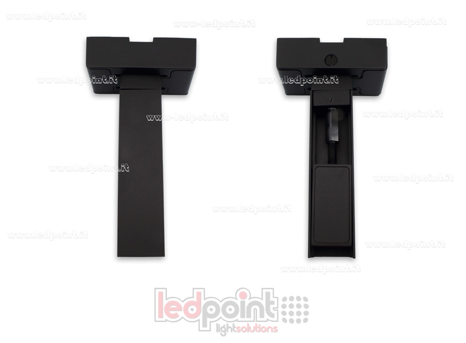 Bande profilée flexible en acier noir pour rubans LED, 20m RB-01-20B