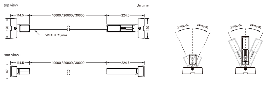 Bande profilée flexible en acier noir pour rubans LED, 20m RB-01-20B Bande profilée flexible en acier noir pour rubans LED, 20m RB-01-20B