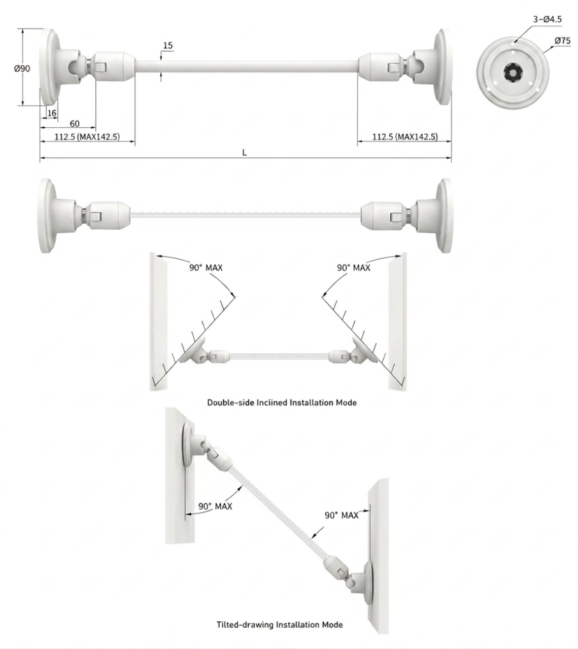 Bande profilée flexible en acier blanc pour rubans LED, 20m Bande profilée flexible en acier blanc pour rubans LED, 20m