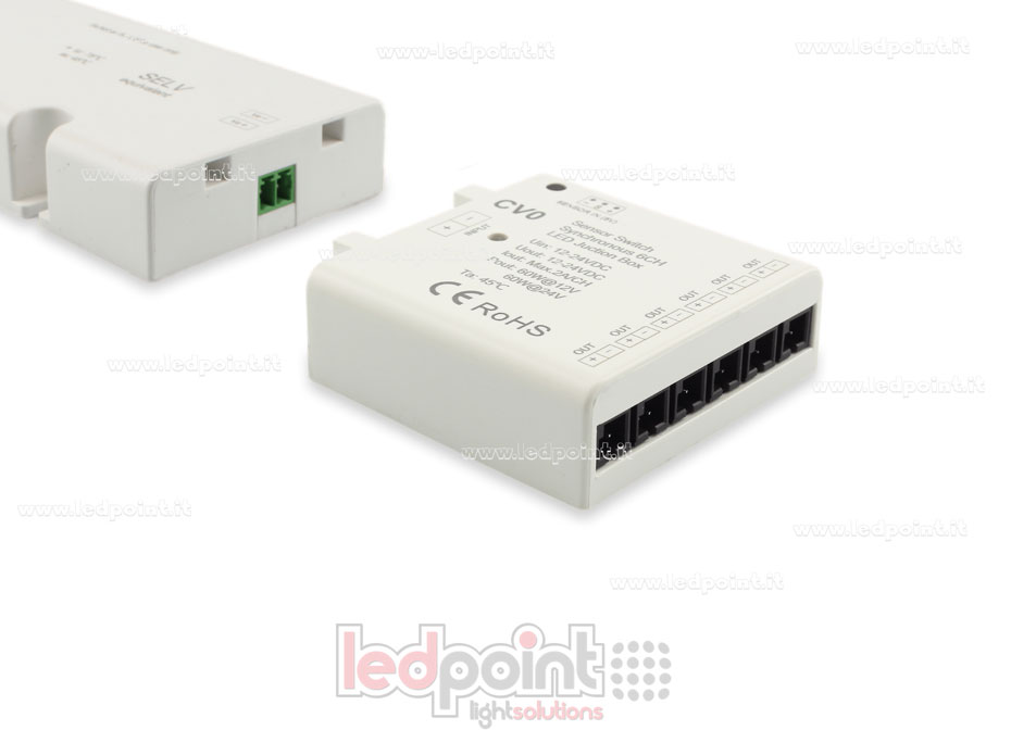 Interface variateur 6ch 60W 12V-24V avec entrée pour capteur Interface variateur 6ch 60W 12V-24V avec entrée pour capteur