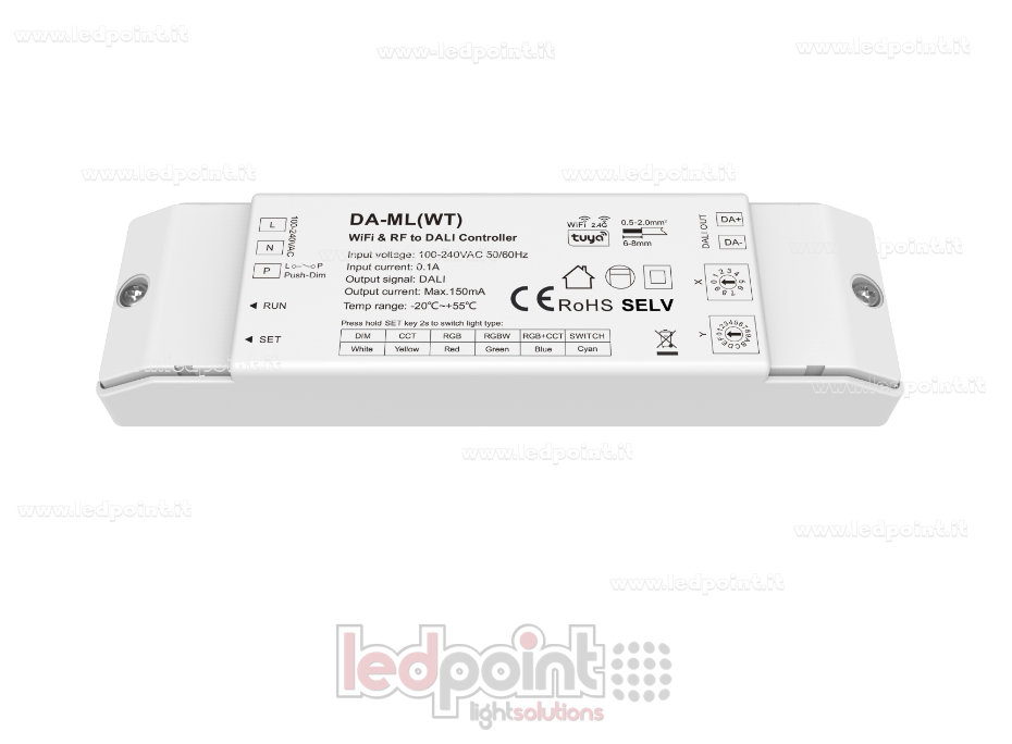 Variateur DALI-2 (Maître) avec connectivité WIFI et RF