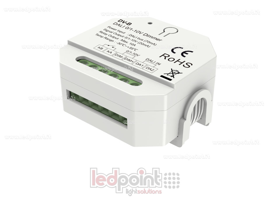 Gradateur DALI, monocanal, 0/1-10V, 10A (DT5) Gradateur DALI, monocanal, 0/1-10V, 10A (DT5)
