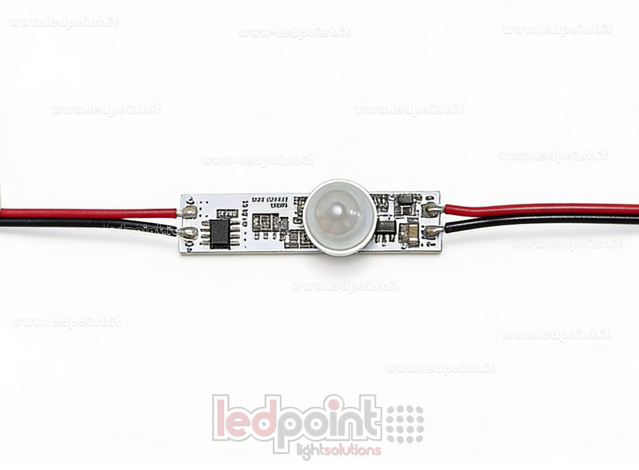 Détecteur de mouvement PIR on/off pour installation sur profilé, 12-24V, 1ch 3A Détecteur de mouvement PIR on/off pour installation sur profilé, 12-24V, 1ch 3A