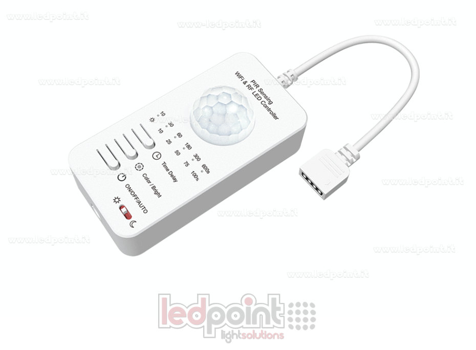 Contrôleur WiFi & RF + Capteur PIR 5–24 VCC 3 canaux × 1,5 A