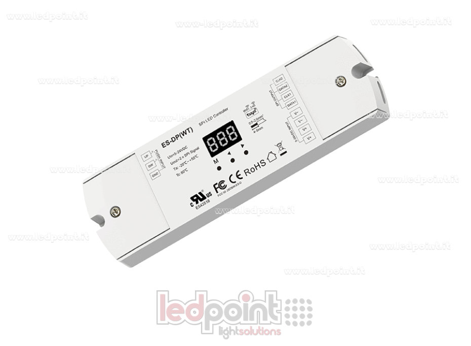 Contrôleur SPI WiFi et RF à double bouton, 5-24VDC, 10A
