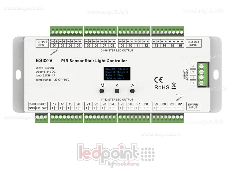 Capteur double PIR + contrôleur à double bouton-poussoir pour balance à 32 divisions, 5-24 V CC Capteur double PIR + contrôleur à double bouton-poussoir pour balance à 32 divisions, 5-24 V CC