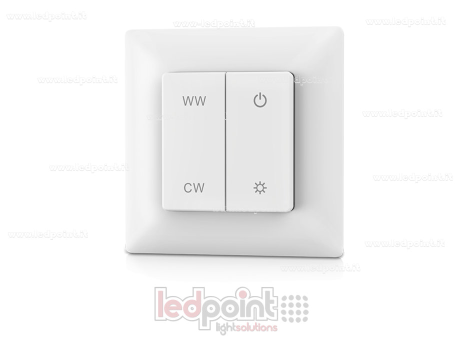 Télécommande murale 86x86mm CCT 1 zone 1 scène RF2.4G