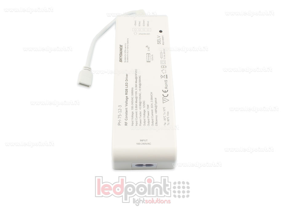 Transformateur 75W 12V, 3 canaux,  Wireless SkyDance